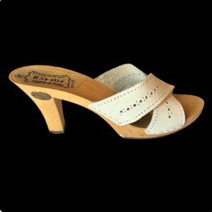 Rapallo Made in Italy White Leather Sandals - Size 8 - NWOT - Boho Chic (1304-4)